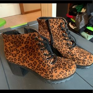 Cheetah boots